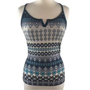Prana racerback printed athletic top